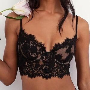 For Love and Lemons Faye Lace Underwire Bra